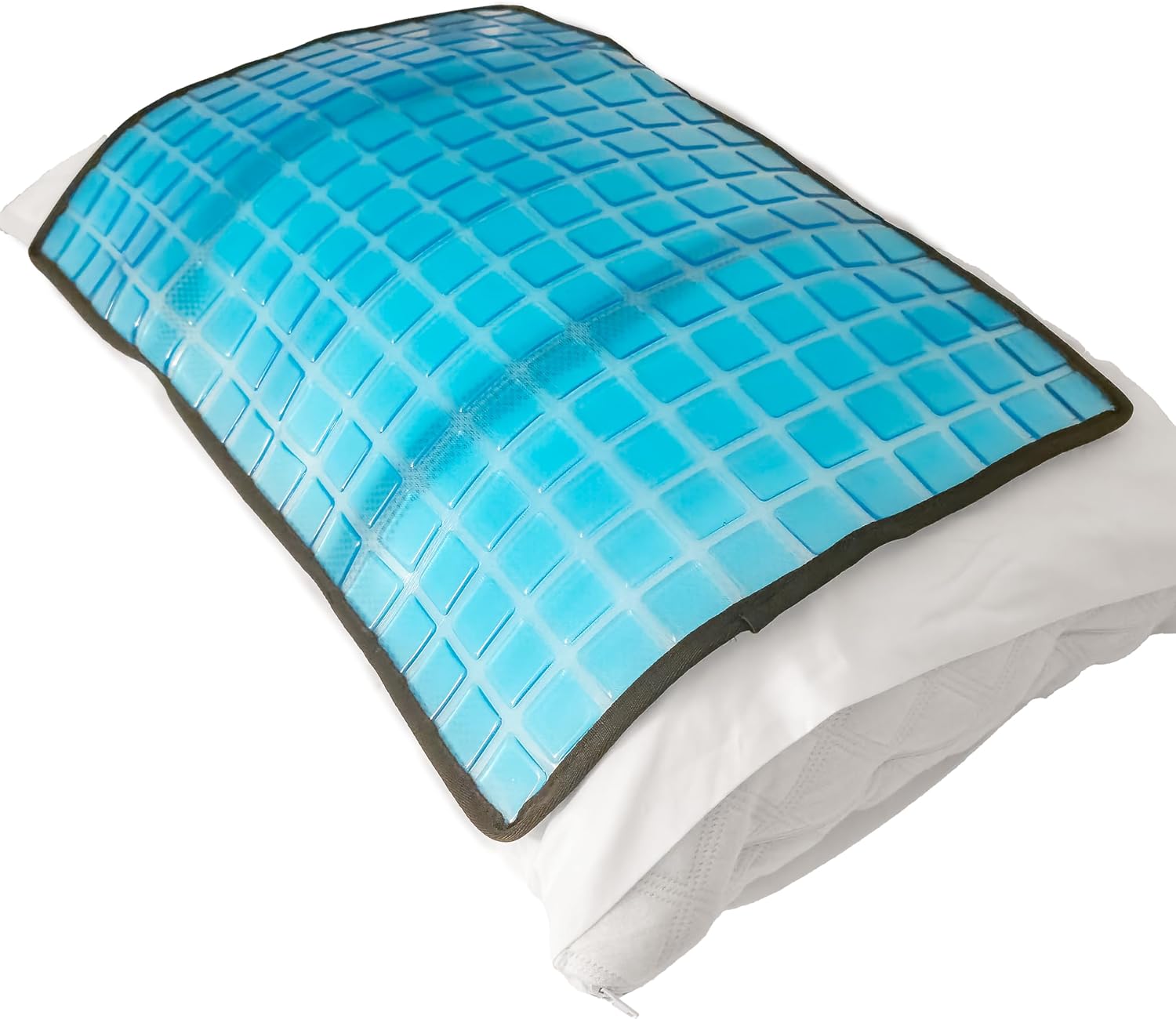 5 STAR SUPER DEALS Cooling Gel Pillow Pad w/Chill Gel Cells – No Water Filling & Non-Leaking Cooling Mat – Relief for Sleep, Night Sweats, Hot Flashes, Dogs & More