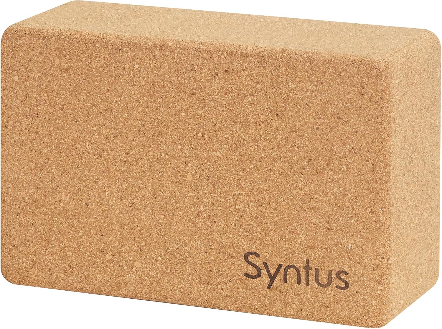 Syntus Cork Yoga Block and Strap Set for Yoga, Fitness, Pilates, Stretching | Natural Cork, EVA, 9×6×4 in, Eco-Friendly, Strong Support, Easy to Grip, Anti-Slip, Yoga, Pilates, Stretching Use