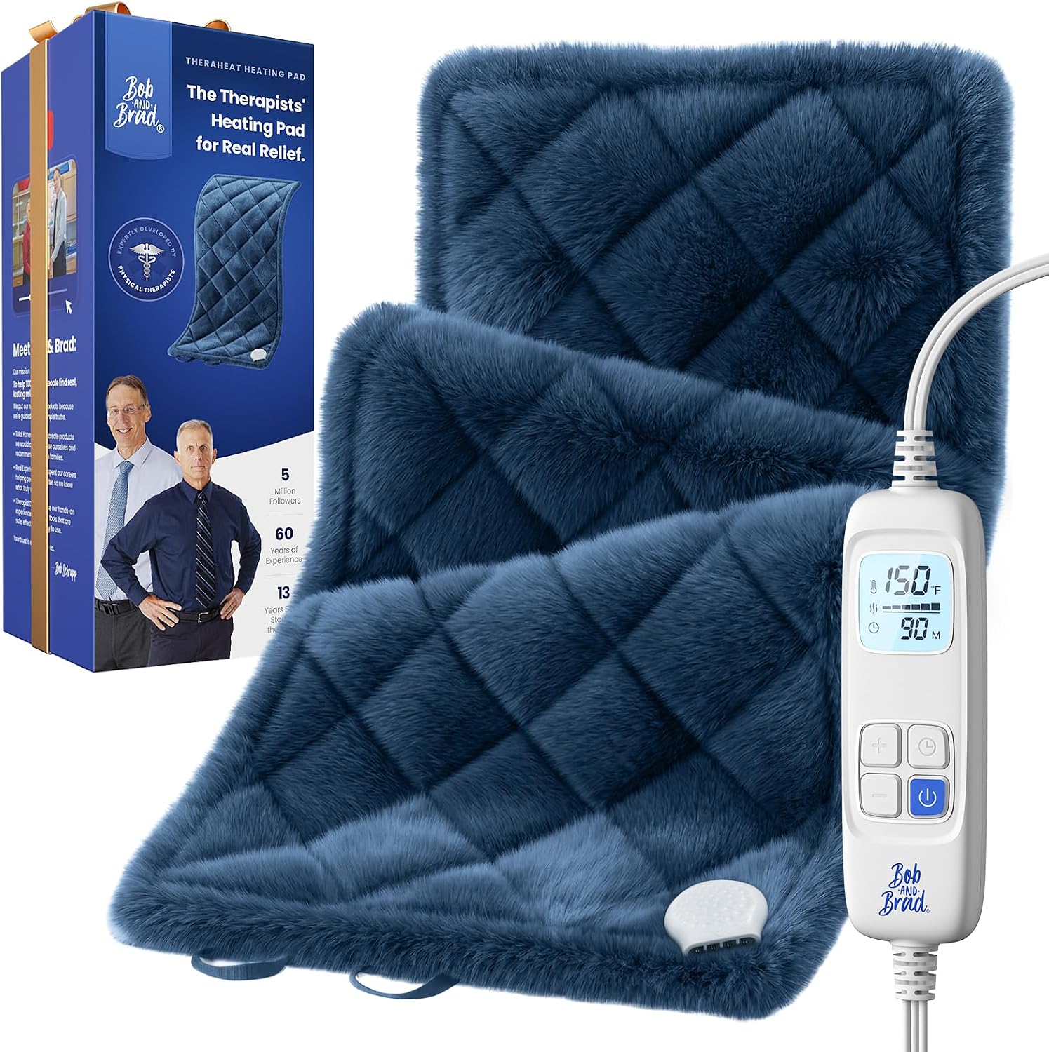 BOB AND BRAD TheraHeat Far Infrared Weighted Heating Pad for Back, Shoulder