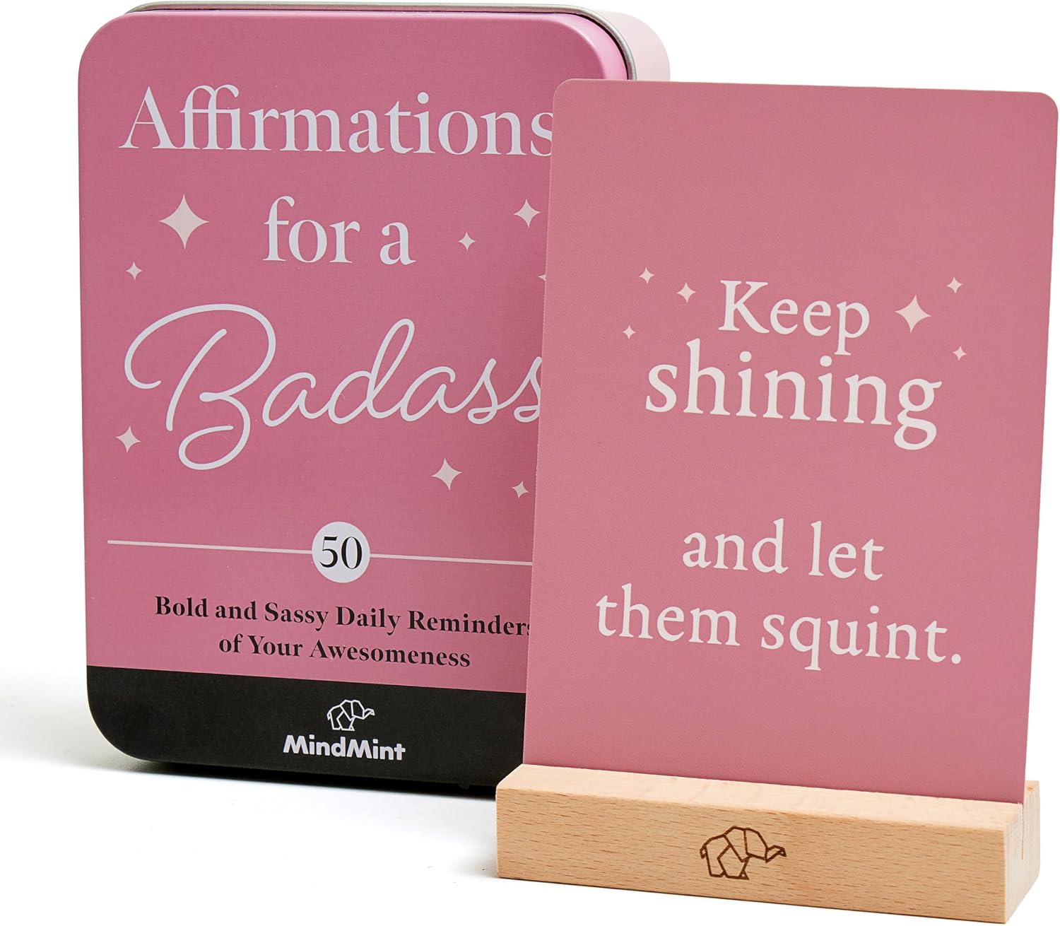 Affirmations for a Badass – 50 Funny, Bold Affirmation Cards for Women – Inspirational Birthday Gifts for Women, Best Friend, Bestie, Sister – Daily Encouragement & Self Care Deck