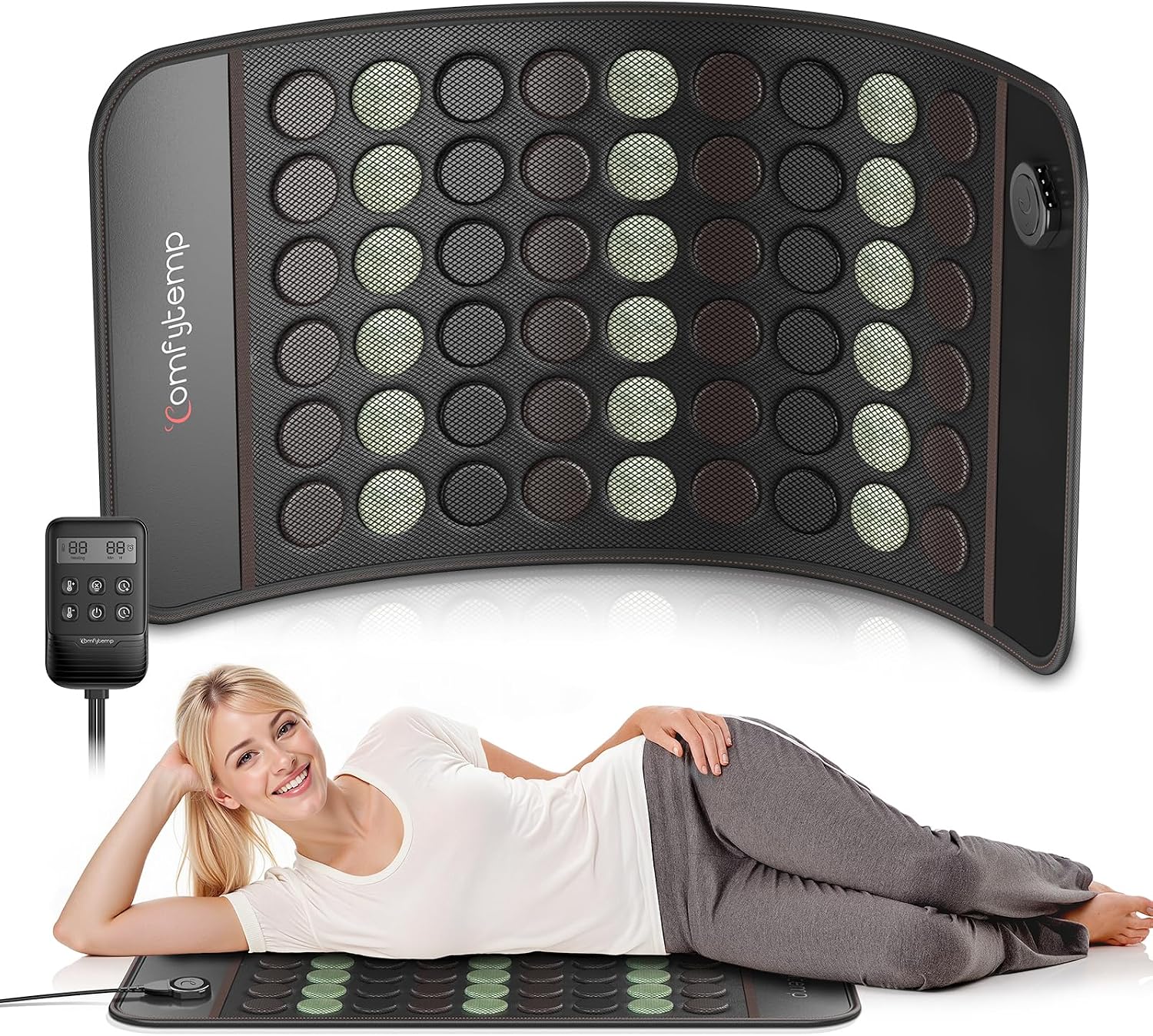 Comfytemp Extra Large Far Infrared Heating Pad 17″×33″ for Back Full Body