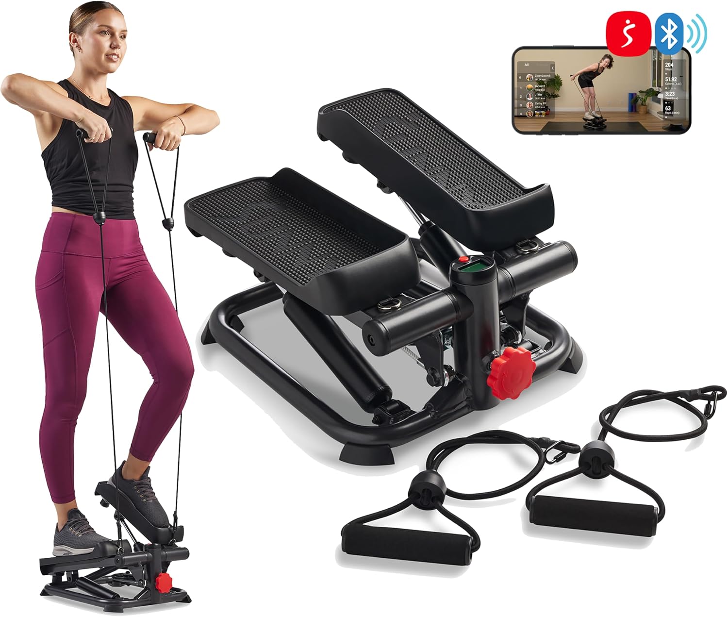 Sunny Health & Fitness Mini Stepper w/LCD Monitor & Adjustable Step Height