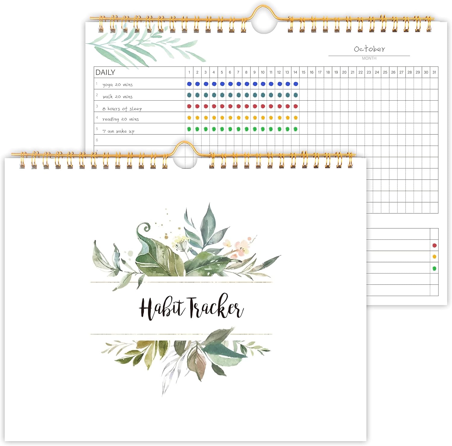 Habit Tracker Calendar- Daily, Weekly & Monthly Habit Tracker Journal
