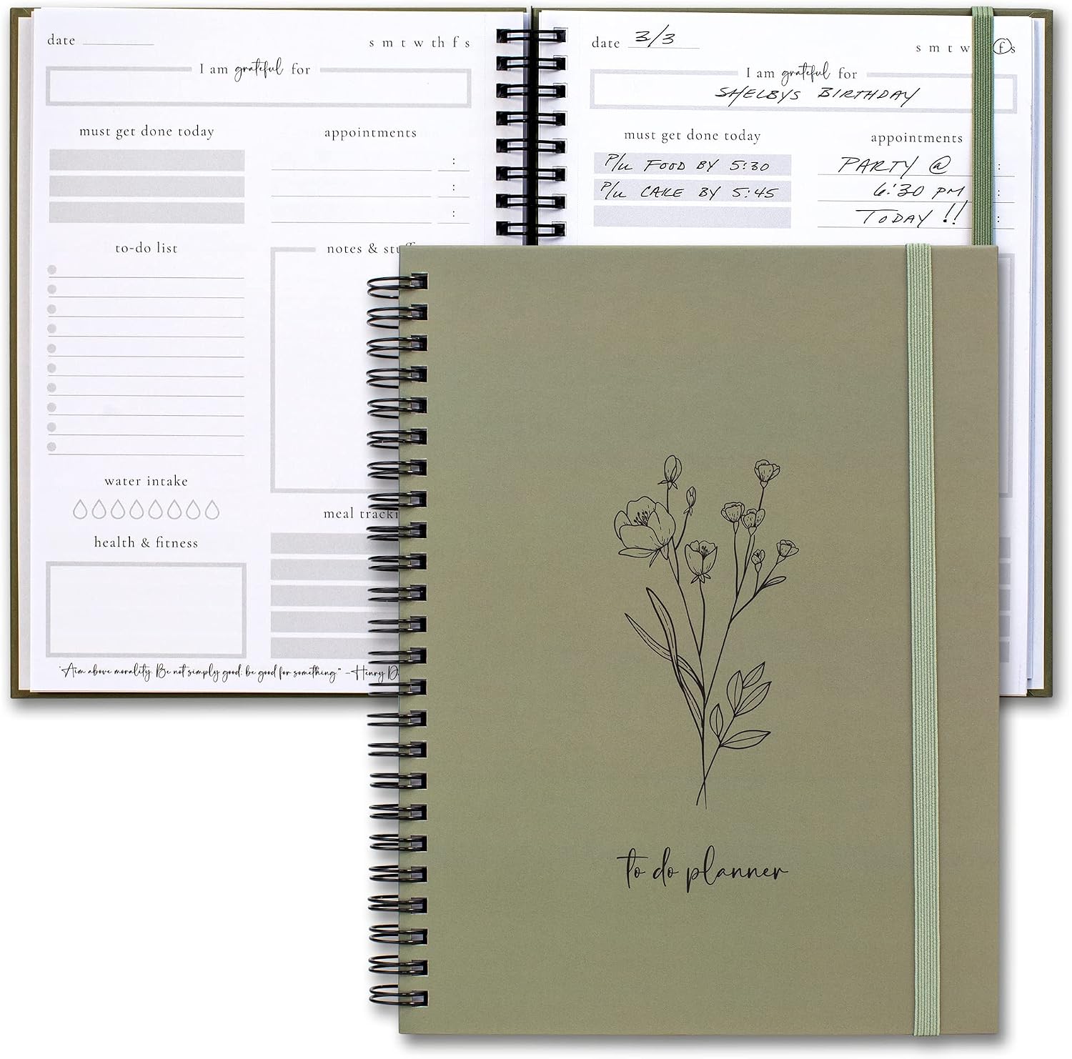 Beautiful To Do List Notebook – Aesthetic Undated ADHD Daily Planner Gift