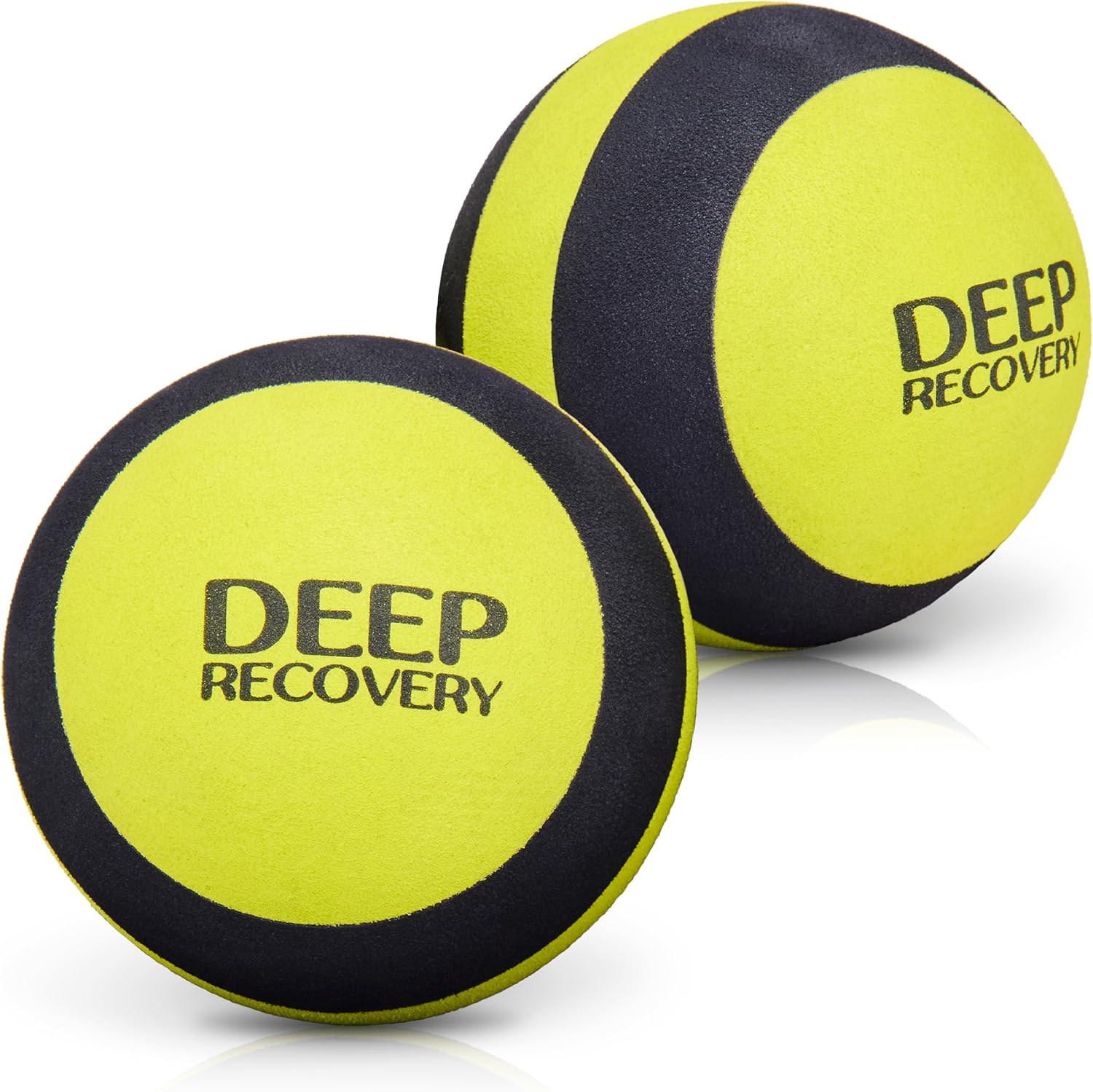 Deep Recovery Yoga Deep Tissue Massage Ball Set, Firm Density – 4-Inch Myofascial Release Balls for Feet, Back, Neck, Legs & Arms – Trigger Point & Mobility Therapy (2-Pack)