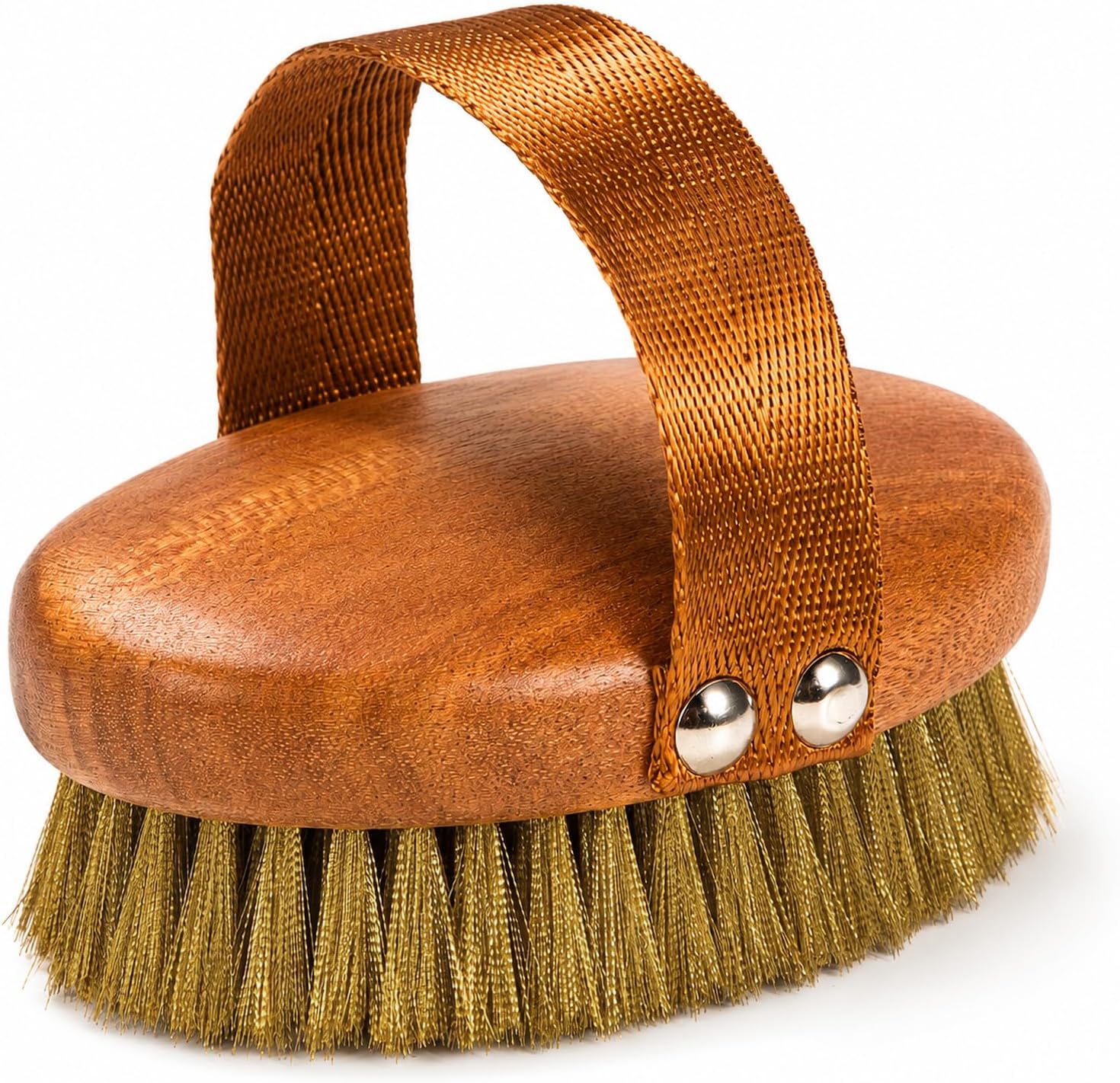 DEBETOOL Ebony Wood Copper Bristle Dry Brushing Body Brush