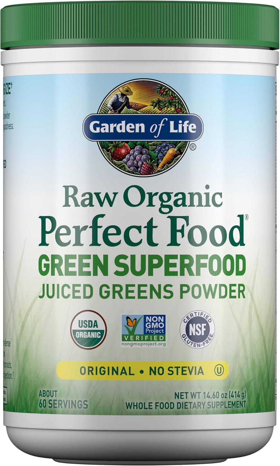 Garden of Life RAW Organic Perfect Food Juiced Greens Powder, 60 Servings