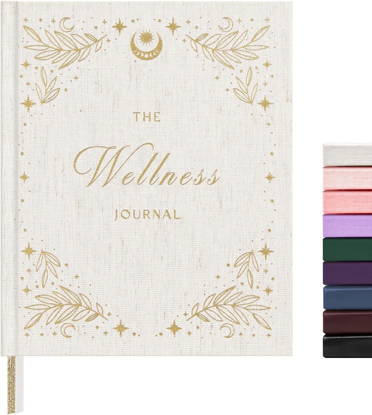 &And Per Se Wellness Journal, Self Care & Daily Journal for Women, Mental Health Planner with Habit Tracker, Diet & Goals, Undated, Gift-Ready (Stardust Beige)