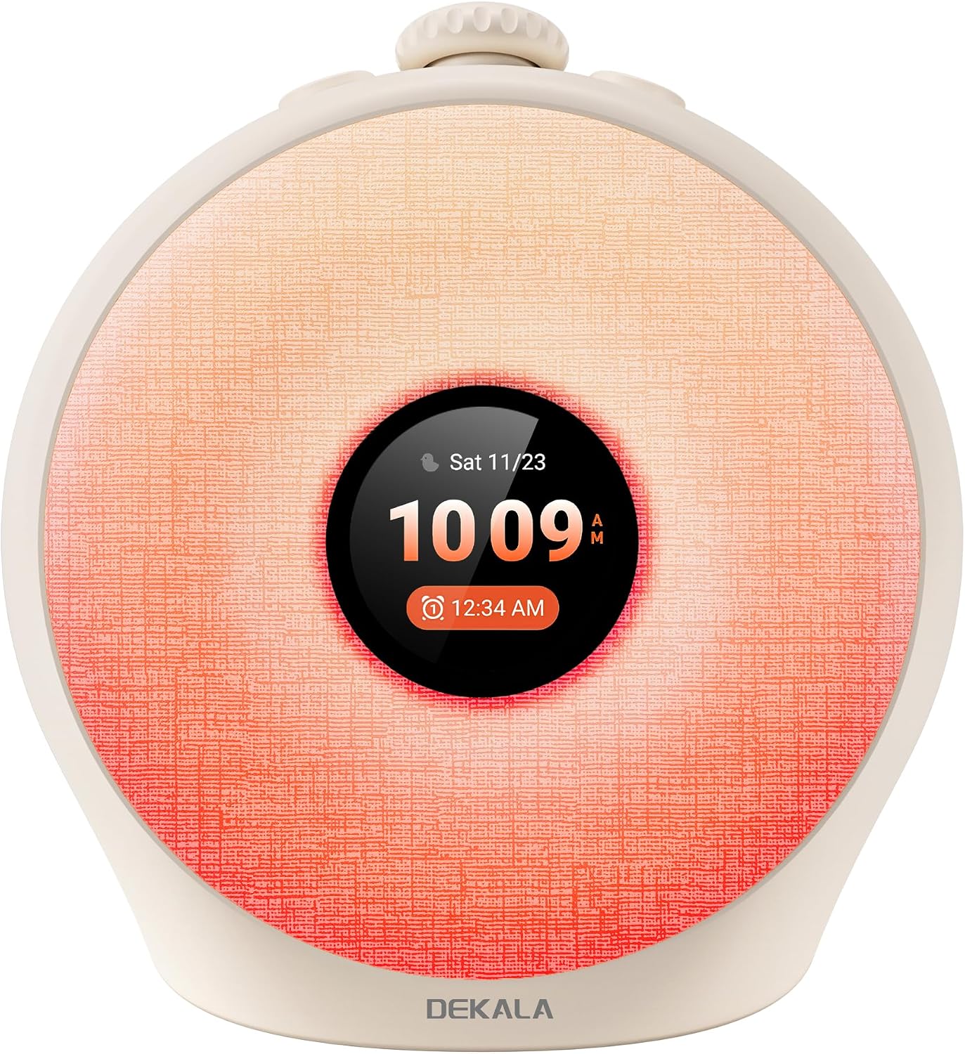 Dekala Sunrise Alarm Clock for Heavy Sleepers with Pulse Wake, Sunset Sound Machine with Breathing Ambient Light, Loud Alarm for Bedrooms, Wake Up Light, Digital Color Display & 7 Themes, No App