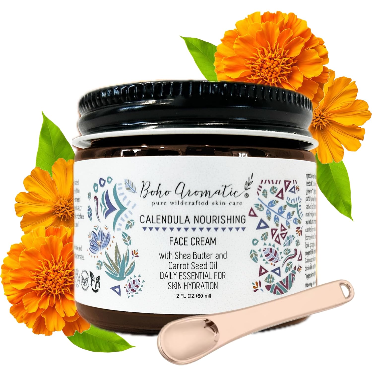 Calendula Nourishing Face Cream for Dry Skin, Natural & Organic Facial Cream, Hydrating and Moisturizing skin care product, Vegan Face Cream, calendula face cream, Facial Moisturizer