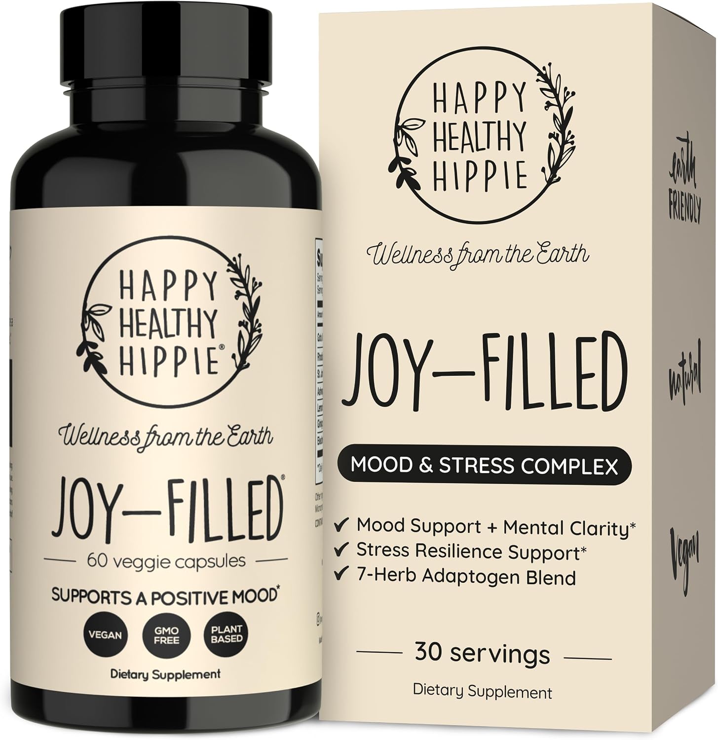 Joy-Filled Mood Support Supplement + St. John’s Wort, Plant-Based, 60 Ct