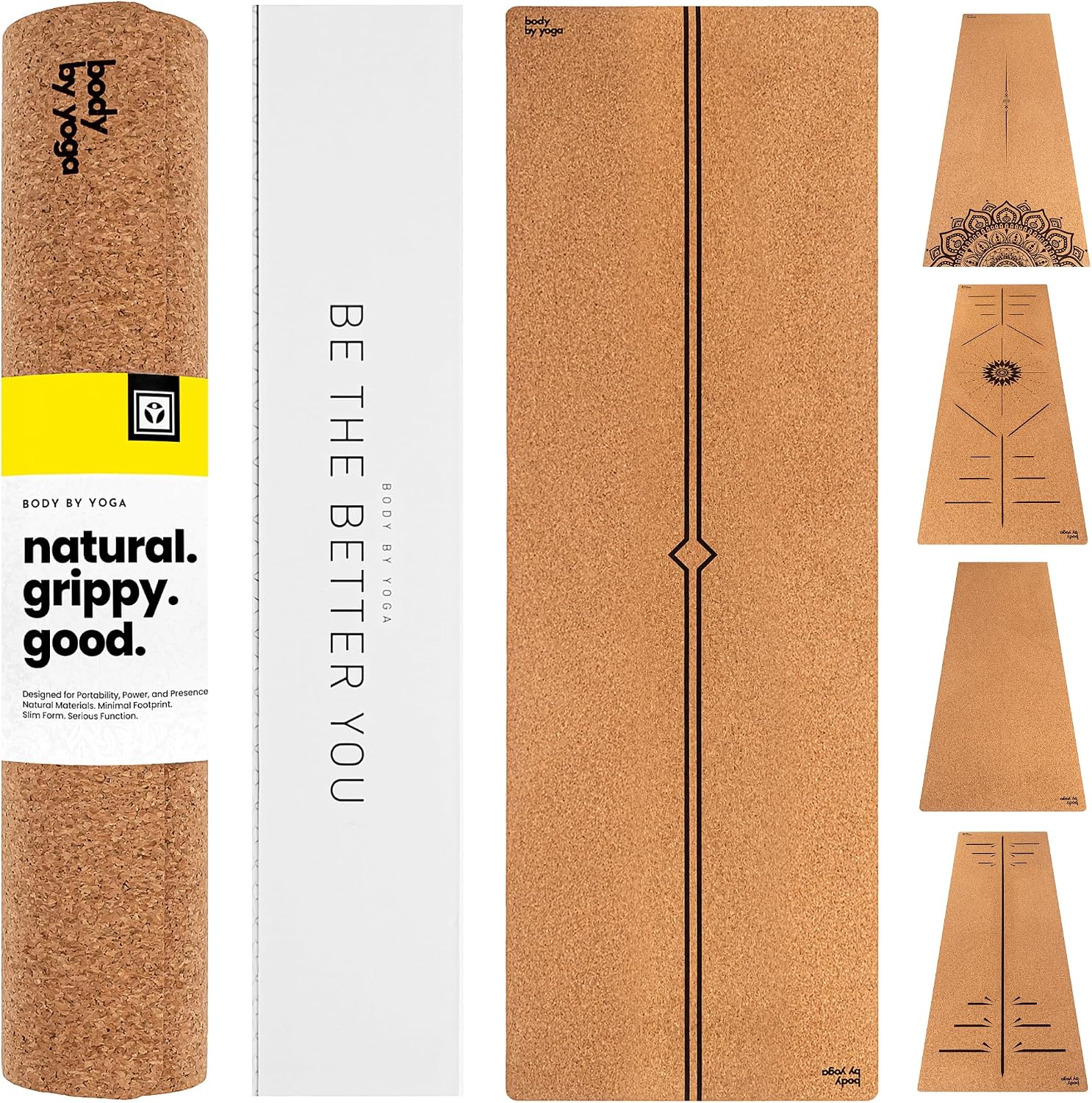 Luxury Cork Yoga Mat – Non Slip, Extra Thick Grip. Thicker, Longer, and Wider for More Comfort and Support. Tough Enough For Hot Yoga. Natural, Non Toxic, and Eco Friendly. Optional Alignment Lines.