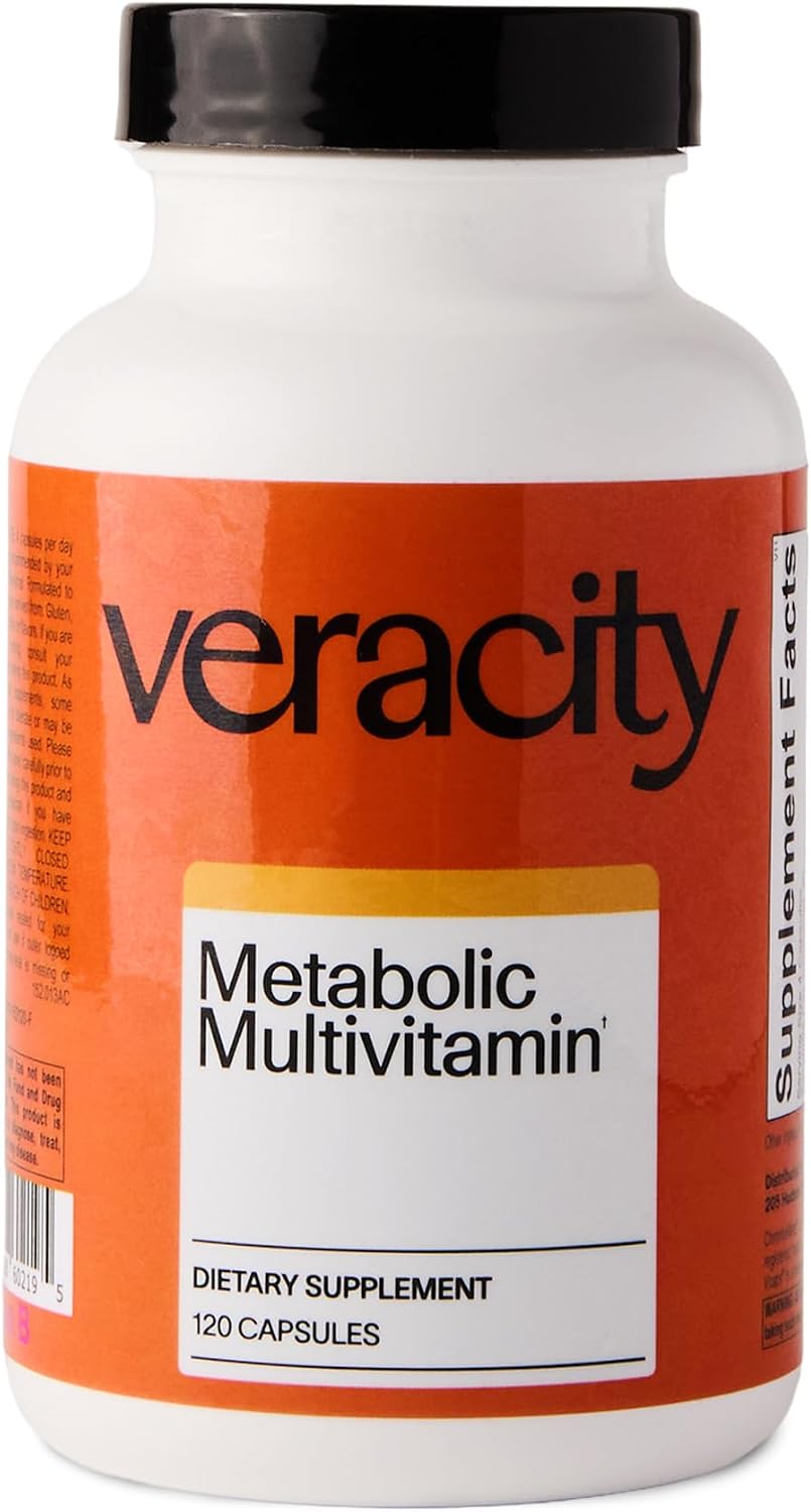 Veracity Metabolic Multivitamin for Women – Vitamin B Complex, Magnesium, Calcium, Essential Vitamins Supplement, Trace Minerals for Metabolism, Energy, Immune Support & Cellular Detox