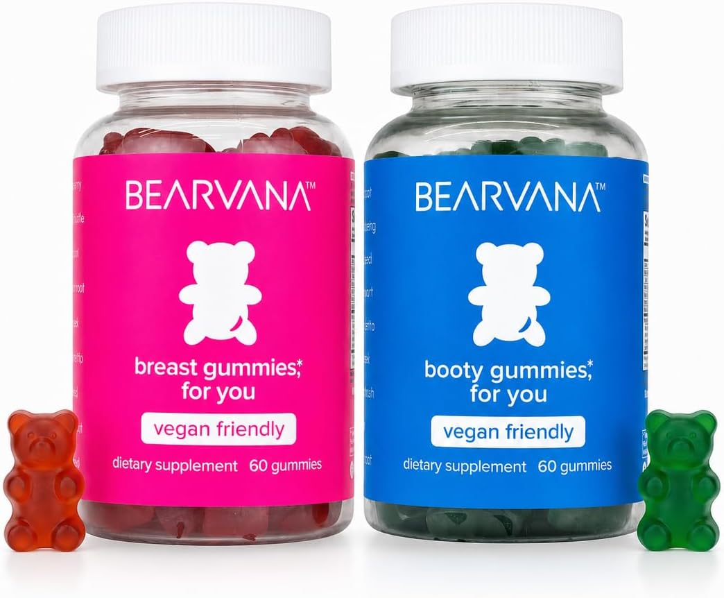 BEARVANA Top & Peach Support Women’s Multivitamin Gummies, 120 CT(Berry)
