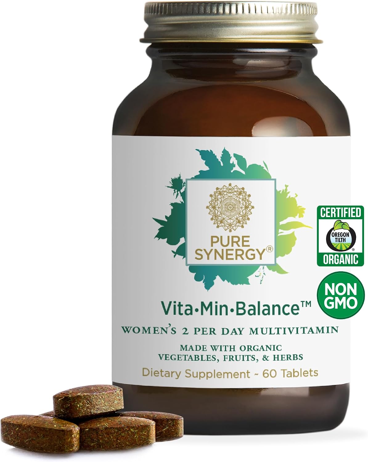 PURE SYNERGY Vita·Min·Balance Multivitamin for Women with Iron (60 Tablets)