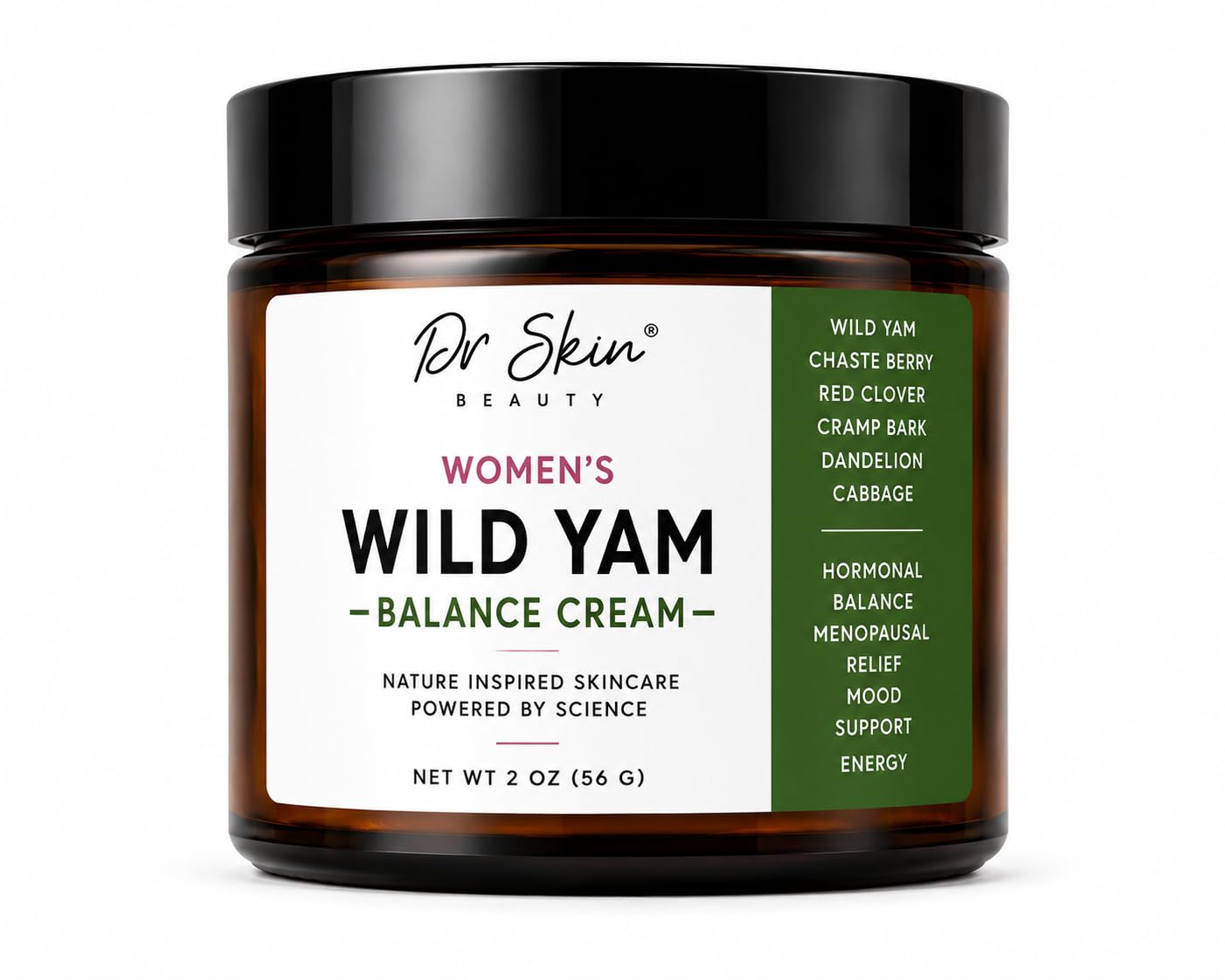 Dr. Skin Organic Wild Yam Cream for Women – Organic Plant-Based Body Cream with Lavender and Vitamin E for Comfort and Skin Wellness – Non-GMO, Paraben-Free, Made in USA – 2oz