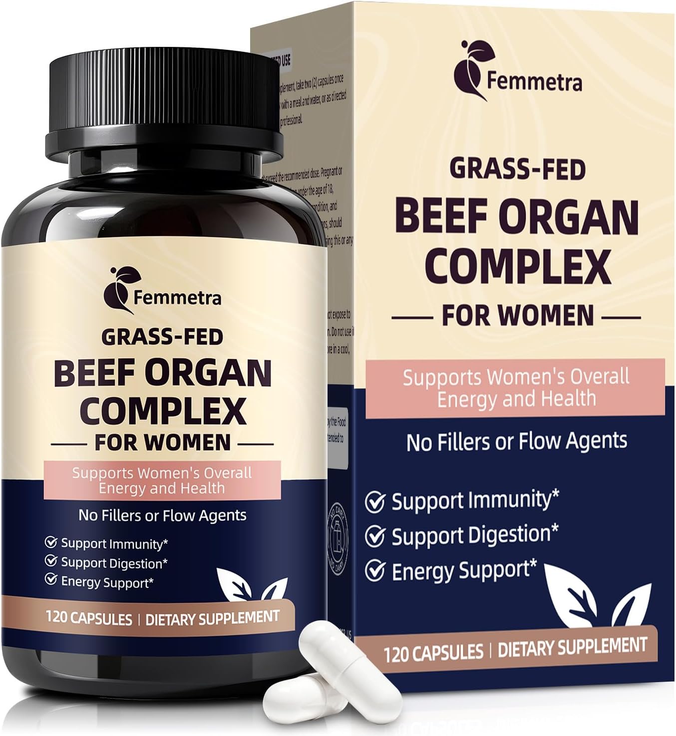 Female-Optimized Beef Organ Complex Superfood Supplement Beef Liver Kidney